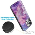 thumbnail image 4 of Casely iPhone 15 Pro Max Case | Tie Dying Over You Purple Marble iPhone | Bold Case | Compatible with MagSafe and Action Button, 4 of 9