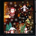 thumbnail image 4 of Qiaoxi 2Pcs Christmas Window Decorations Christmas Window Clings Decals Santa Christmas Tree Snowflakes Snowman Stickers, 4 of 7