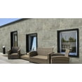 thumbnail image 3 of Dundee Deco Stone Veneer Wall Panels, Extra Large DIY Stone Finish 3 x 2 ft Tiles for Outdoor Indoor Wall or Backsplash, Made with Real Stone, Silver Shine - SAMPLE 6" x 6", 3 of 7