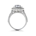 thumbnail image 3 of 1 ct Round Halo Diamond Engagement Ring Setting & Matching Eternity Band, 3 of 4