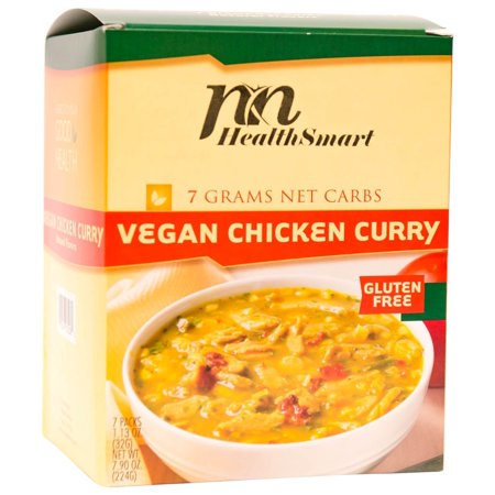 HealthSmart - High Protein Diet Dinner - Vegan Chicken Curry - 15g Protein - Low Calorie - Low Carb - Low Fat - Vegan -