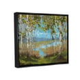 thumbnail image 3 of Stupell Industries Lake & Birch Tree Landscape Nature Painting Black Floater Framed Art Print Wall Art, 31 x 25, 3 of 9
