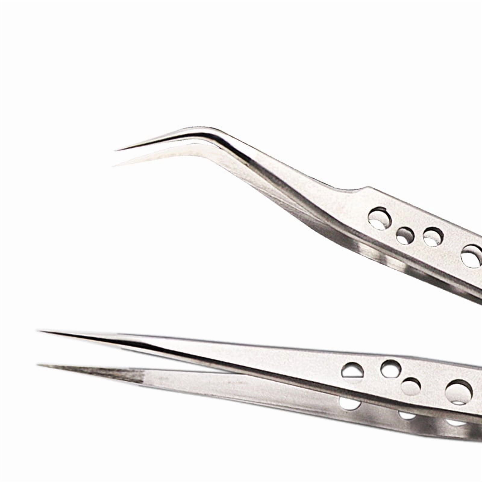 Stainless non-magnetic eyelash extension tweezers eyelash tweezers false eyelash tweezers 3D lash tweezer