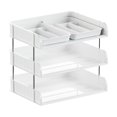 thumbnail image 1 of AYktou Home Organizers and Storage Desktop Storage Rack Made Of Plastic Material For Office Supplies With Multiple Layer Of Separation A4 File And Book Storage Rack for Party Indoors, 1 of 6