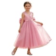 thumbnail image 4 of RUTAYY Children Girls Dress Wedding Sleeveless Satin Net Long Puff Skirt Performance Solid Color Soft Comfortable Playful Vacation Dresses, 4 of 8