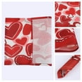 thumbnail image 5 of Red Pink Love Hearts Placemats Set of 6, Happy Valentine's Day Dining Table Place Mats Home Kitchen Decor Heart 17.7*11.8inch, 5 of 6