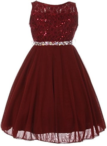 girls dresses burgundy
