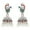 Green, variant on Indian Jewelry Bollywood Antique Peacock Crystal Kundan Jhumki Jhumka Earrings for Women