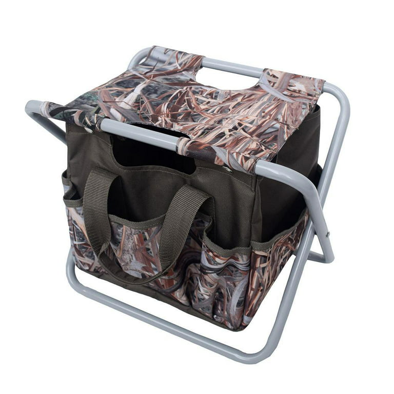 Folding Camping Stool with Tackle Box Hand Carry Bag Backpack
