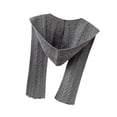 thumbnail image 4 of Bufanda con capucha para la cabeza, calentador de cuello, bufanda con capucha para mujeres, otoño, hombres, al aire libre Gris, 4 of 8