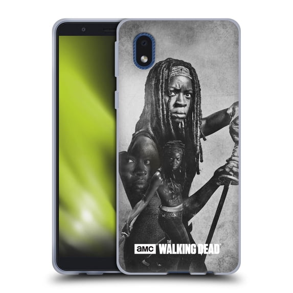 Head Case Designs Officially Licensed AMC The Walking Dead Double Exposure Michonne Soft Gel Case Compatible with Samsung Galaxy A01 Core (2020)