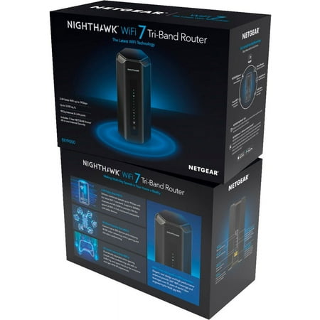 NETGEAR - Nighthawk BE19000 Tri-Band Wi-Fi Router - Black