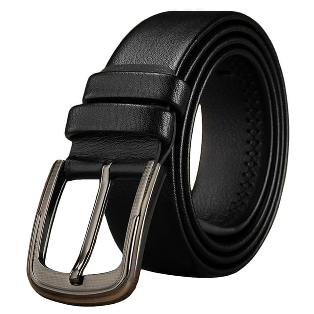 Ceinture en Similicuir Décontractée Simple à Boucle à Ardillon Ceinture à Boucle pour Hommes