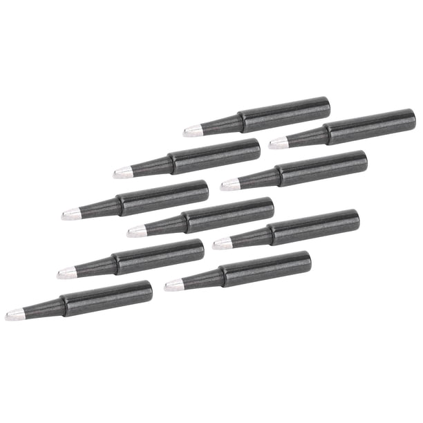 Reemplazo de puntas para cautín, 10 piezas Puntas para cautín con calefacción interna Puntas para cautín D Puntas para cautín Eficiencia maximizada