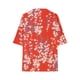 thumbnail image 4 of Camisas de Manga Corta para las Mujeres Blusa Suelta de Impresión Recortada Casual, 95% Poliéster 5% Spandex Top para Gimnasio, Diario Y Verano, 4 of 5