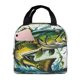 thumbnail image 1 of Easygdp Big bass fish Bolsa Térmica Premium - Tela Oxford Impermeable, Gran Capacidad, Bolsillo Frontal, Unisex para Trabajo, Escuela, Actividades al Aire Libre y Picnics, 1 of 8