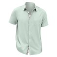thumbnail image 3 of Hawaiian Shirt For Men, Men's Vintage Button Down Bowling Shirts Short Sleeve Summer Beach Shirt 3XL, 3 of 4