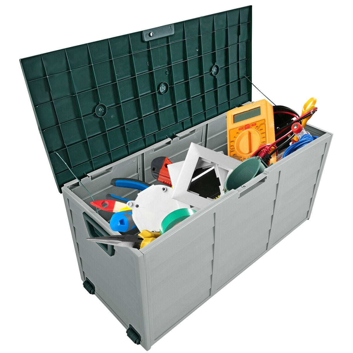 Gymax 70 Gallon Outdoor Patio Deck Storage Box Tool Box Container