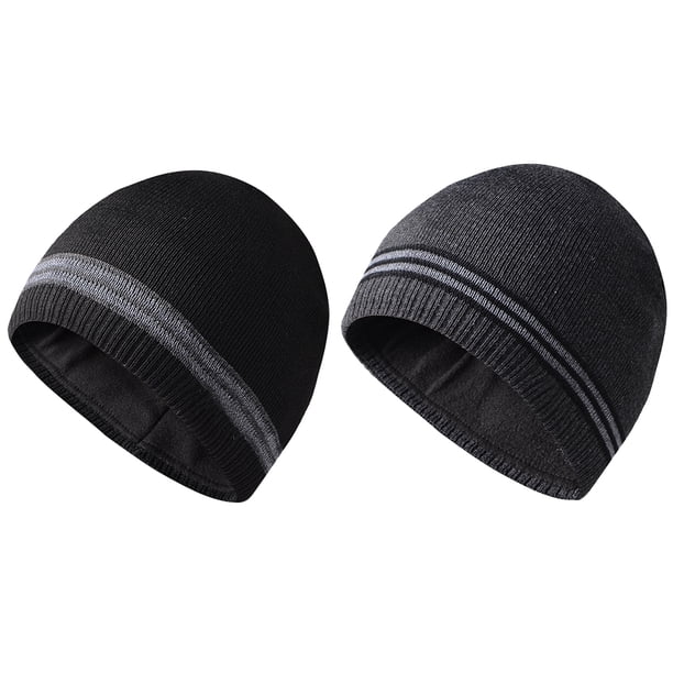 Gorro de invierno para hombre, gorro cálido y suave con forro para mujer