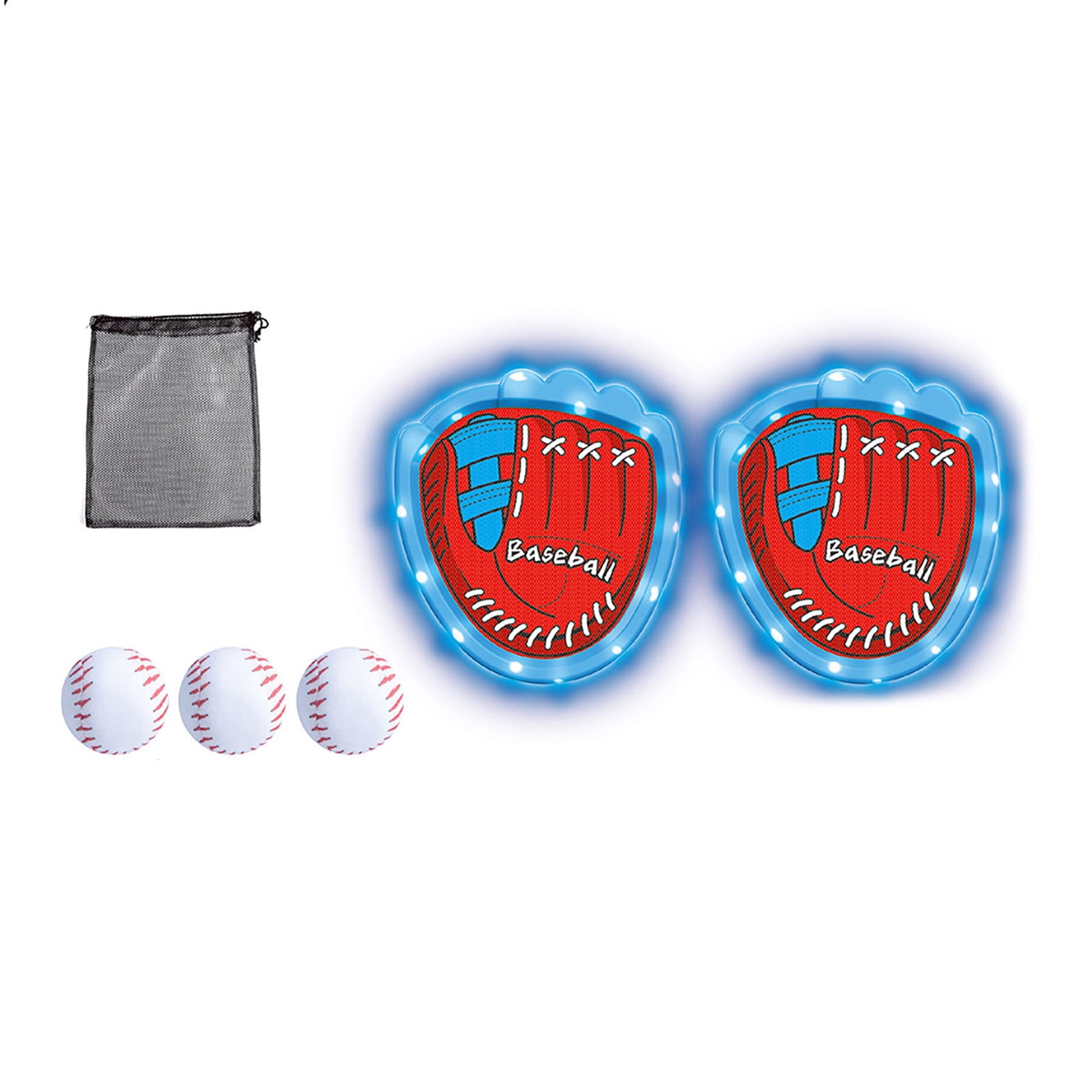Light Up Throwing Toys Outdoor Game — Glow in the Dark Sticky Target Set for Backyard and Group Activities(B)