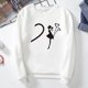 thumbnail image 1 of Puntoco Pareja Estampado Plus Terciopelo Manga Larga Cuello Redondo Jersey Sudadera top (Unisex) Puntoco Puntoco-3316, 1 of 5