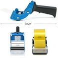thumbnail image 3 of Packing Tape Gun Dispenser Lightweight Adjustable Packaging Tape Gun upto 3'' Blue, 3 of 10