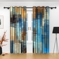thumbnail image 5 of Lfeey Rustic Wooden Blackout Curtains, Vintage Wood Panel Texture, Bedroom Living Room Curtains, 42"x108", 2 Panels, 5 of 6