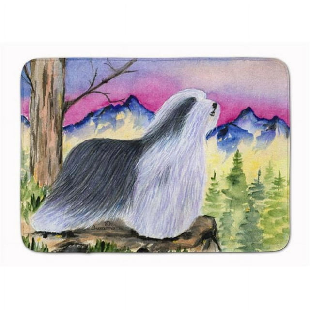Carolines Treasures SS8338RUG Bearded Collie Machine Washable Memory Foam Mat
