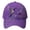 Purple, variant on Womens Purple Hummingbird Floral Embroidered Baseball Cap Adjustable Cotton Sun Hat for Awareness Walks Outdoor Wear