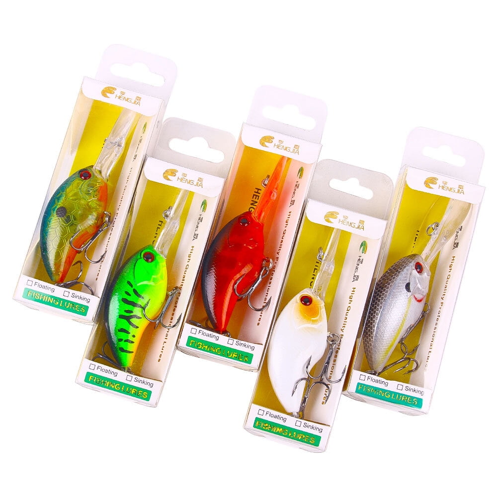 10PCS Fishing Lures Crankbaits 9cm/11.7g Minnow Hooks Tackle Hard Bait Bass Pike