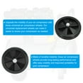 thumbnail image 3 of Unique Bargains 6" Universal Air Compressor Wheel with 0.5" Hole for Easy Mobility, Black, 3 of 5