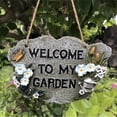 thumbnail image 1 of Decoración de cartel de bienvenida de jardín de resina colgante de adorno de bienvenida de balcón de jardín Wmkox8yii  fhajkh753, 1 of 1