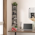 thumbnail image 5 of Corner Shelf 5-Tier, Wall Shelves for Bedroom, Hanging Corner Shelves Wall Mount, Rustic Industrial Pipe Shelves for Bathroom Thanksgiving Day, Living Room Decor (Black), 5 of 13