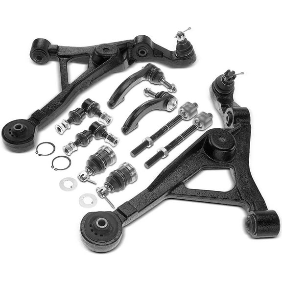 A-Premium 10Pcs Front Suspension Kit Control Arm and Ball Joint Assembly Sway Bar Link Tie Rod End Compatible with Chrysler Sebring 2001-2006 & Dodge Stratus 2001-2006