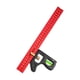 thumbnail image 5 of Regla de ángulos combinada para carpintería, escuadra, fácil de transportar, ángulos de 45 degree y 90 degree Longitud total de 30 cm, 5 of 9