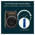 thumbnail image 7 of Portable 15W Speech Amplifier Wired Microphone Audio Compatible Speaker Teacher Instructor Guide Powerful Sound, 7 of 7