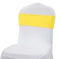 thumbnail image 3 of MDS Pack of 10 Spandex Chair Sashes Bow Ties With Buckle for Wedding - yellow, 3 of 6