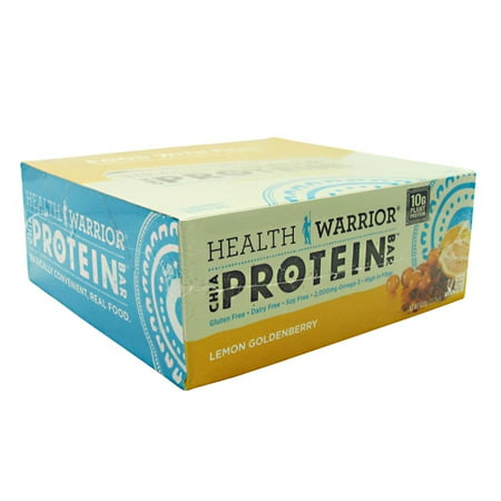 Health Warrior Chia Protein Bar Lemon Goldenberry - 12 ...