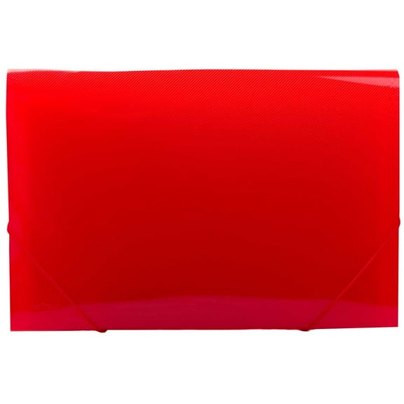 JAM Paper 13 Pocket Expanding File, Red, 1/Pack, Letter Size, 9 x 13