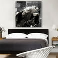 thumbnail image 2 of ARTCANVAS Golden Eagle of Albania Black White Canvas Art Print - Size: 36" x 36" (1.50" Deep), 2 of 9