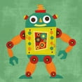thumbnail image 2 of Lee, Nancy 12x12 Gold Ornate Wood Framed with Double Matting Museum Art Print Titled - Robot 1, 2 of 4