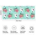 thumbnail image 3 of Bull Terrier Dog and Flower Florals Bathroom Rugs Mat,Non Slip Microfiber Bathroom Rug,Rubber Backing,Soft Bathroom Mats for Bathroom Floor,Tub and Shower,60x24in(150x60cm), 3 of 5