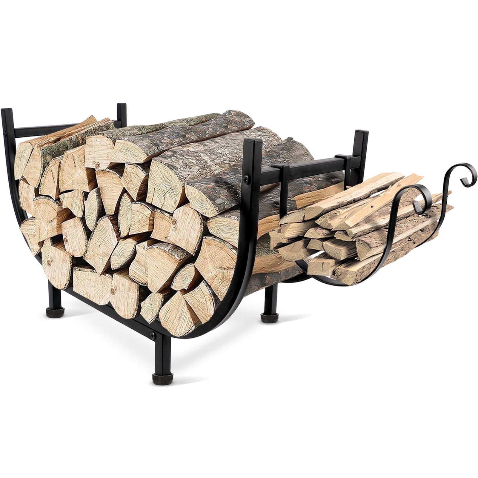 KORALAKIRI Firewood Rack Outdoor 30", Indoor Firewood Storage and Firewood Rustproof Holder, Stable Log Holder and Fireplace Decor Organizer