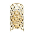 thumbnail image 3 of Varaluz Windsor 2-Lt Crystal Sconce - French Gold/Matte Black, 3 of 7