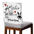 thumbnail image 2 of Kitchen Tableware Chair Back Covers, Removable Chair Covers for Dining Chairs Set of 8, Washable Chairs Slipcovers Back Seat Protector for Wedding Party 19"x20", 2 of 9