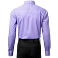 thumbnail image 3 of Berlioni Italy Men's Long Sleeve Premium Slim Fit Dress Shirt, 3 of 4
