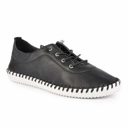 

Lunar Womens St Ives Leather Sneakers