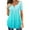 Light Blue, variant on Buigttklop Women'S Summer Gradient Tunic Top Plus Size Casual Loose V-Neck Short-Sleeved T-Shirt Pleated Tops