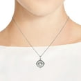 thumbnail image 4 of Wanderer’s Guide Sterling Silver Compass White MOP Inlaid Necklace, 4 of 6