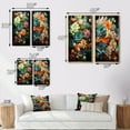 thumbnail image 4 of Designart "Serenity in Green and Black Succulents II" Succulent Framed Wall Art Set Of 2 - Multi-Color Floral Framed Canvas Set For Living Room Decor, 4 of 7